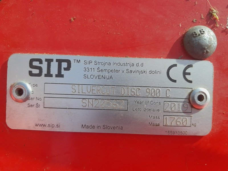 Mähwerk des Typs SIP Silvercut Disc 900 C, Gebrauchtmaschine in Peiting (Bild 5)