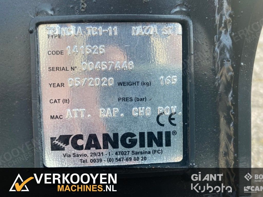 Mähwerk des Typs Sonstige Cangini Benne TC1-80 Klepelmaaier CW05 (11cc) Minigraver, Neumaschine in Vessem (Bild 10)