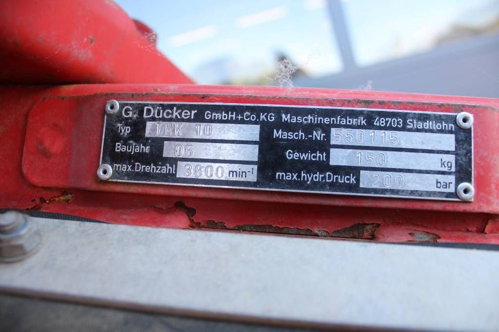 Mähwerk a típus Sonstige D&uuml;cker TMK 10 3-punts maaiarm, Gebrauchtmaschine ekkor: Geldermalsen (Kép 10)
