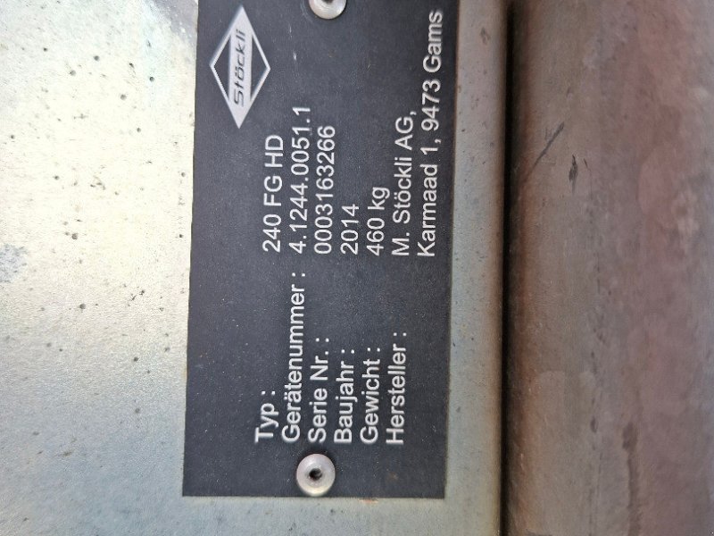 Mähwerk a típus Sonstige Splendido 240 FHD Frontscheibenmähwerk, Gebrauchtmaschine ekkor: Chur