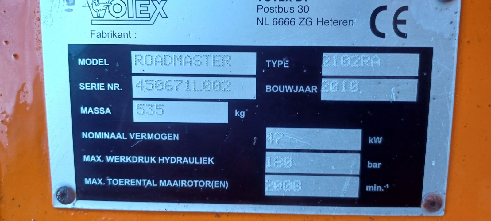 Mähwerk του τύπου Sonstige vicon votex lely pz, Gebrauchtmaschine σε Mariahout (Φωτογραφία 9)