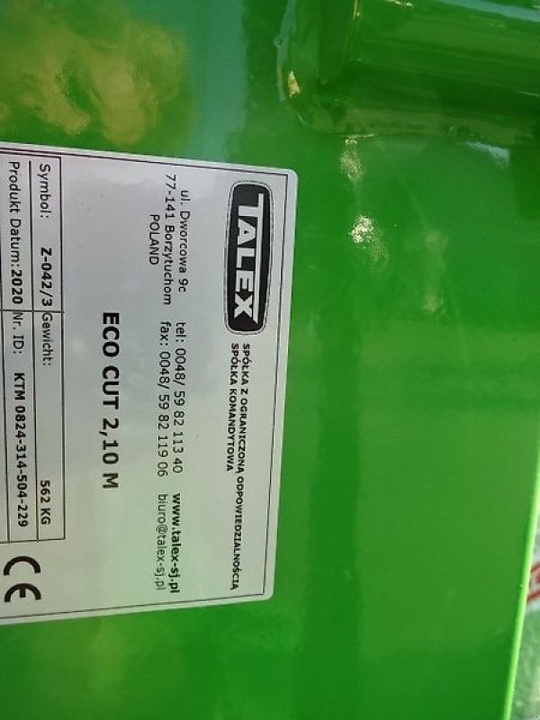 Mähwerk of the type Talex Eco-Cut, NEU - 2,10 Hecktrommelmähwerk 2,10 Meter- hydraulisch klappbar - Neu, Neumaschine in Neureichenau (Picture 19)