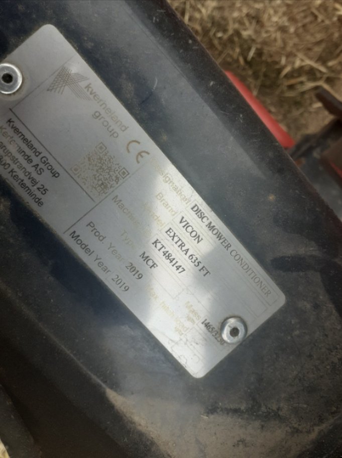 Mähwerk of the type Vicon DISC MOWER EXTRA 635 FT, Gebrauchtmaschine in LACAPELLE-MARIVAL (Picture 8)