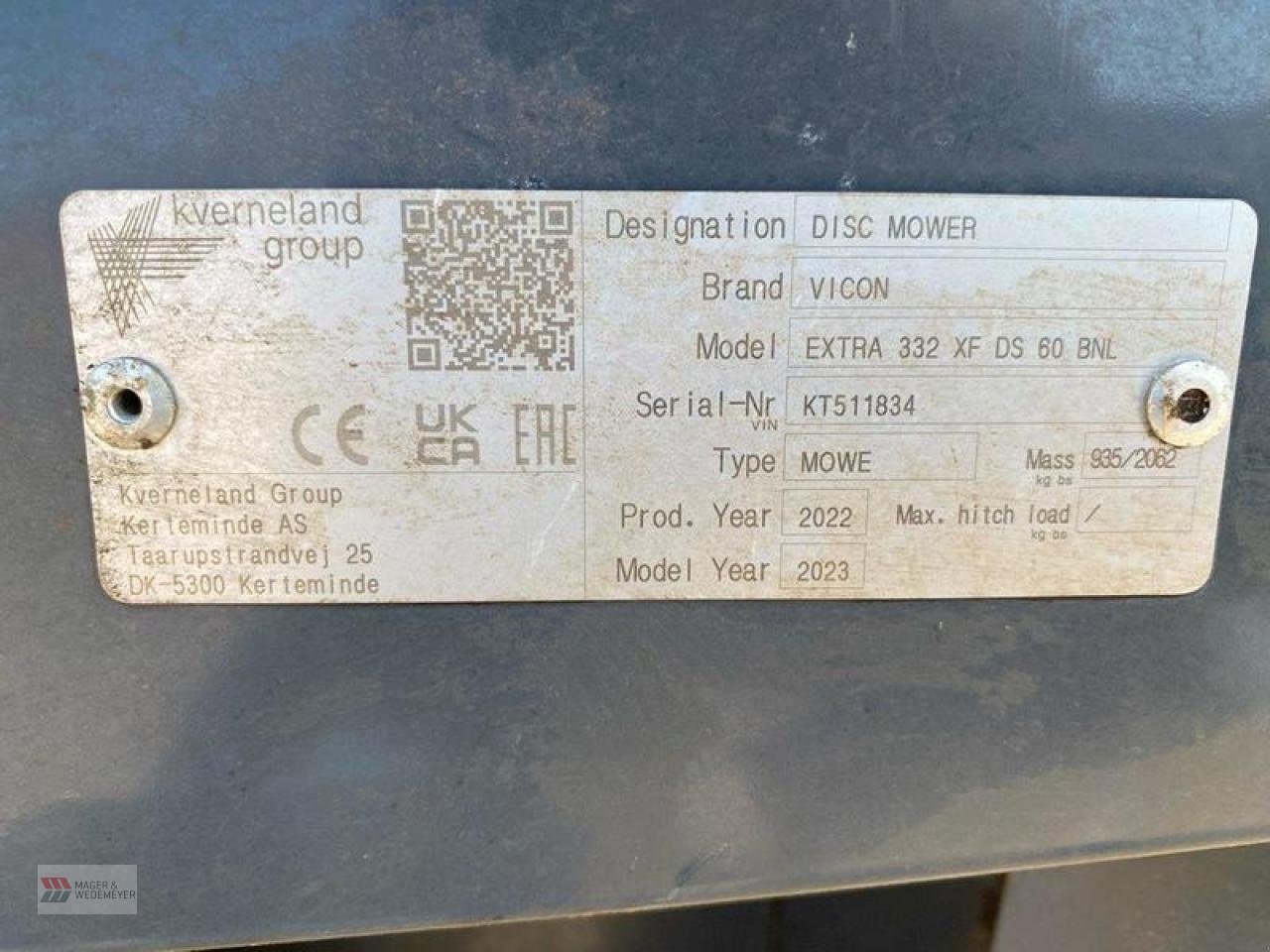 Mähwerk des Typs Vicon EXTRA 332 XF, Neumaschine in Oyten (Bild 8)