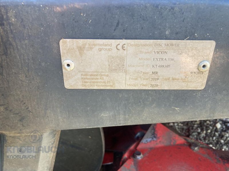 Mähwerk van het type Vicon Extra 336 KSW, Gebrauchtmaschine in Stockach (Foto 4)