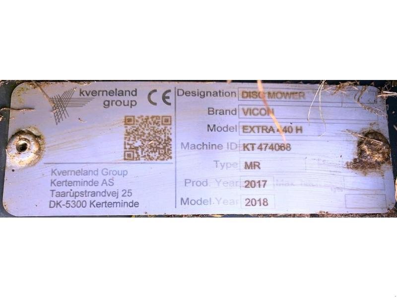 Mähwerk of the type Vicon EXTRA 440H, Gebrauchtmaschine in SAINT-GERMAIN DU PUY (Picture 10)