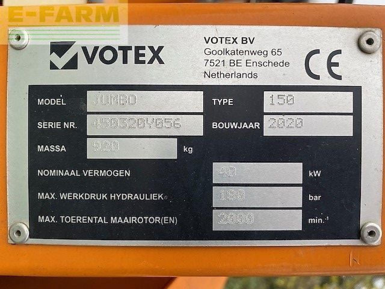 Mähwerk типа Votex jumbo 150 zijklepelmaaier, Gebrauchtmaschine в gg VEGHEL (Фотография 2)