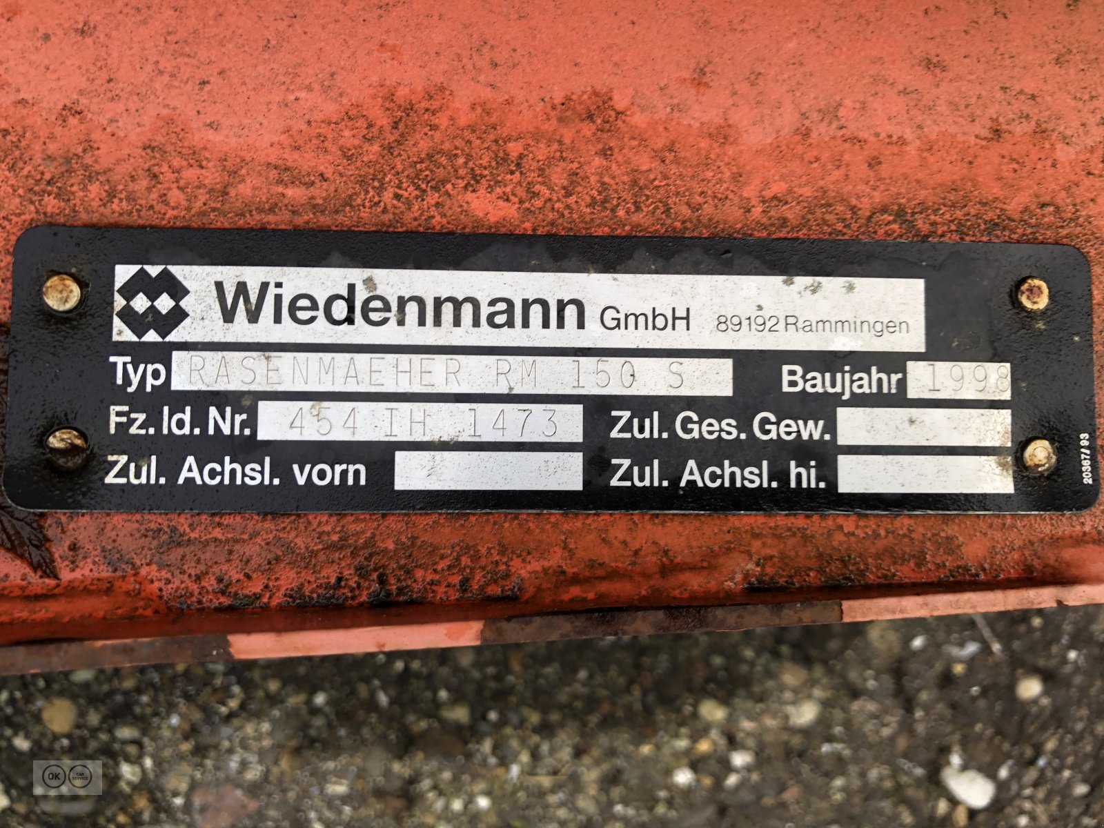 Mähwerk des Typs Weidenmann RM150S, Gebrauchtmaschine in Titisee-Neustadt (Bild 1)