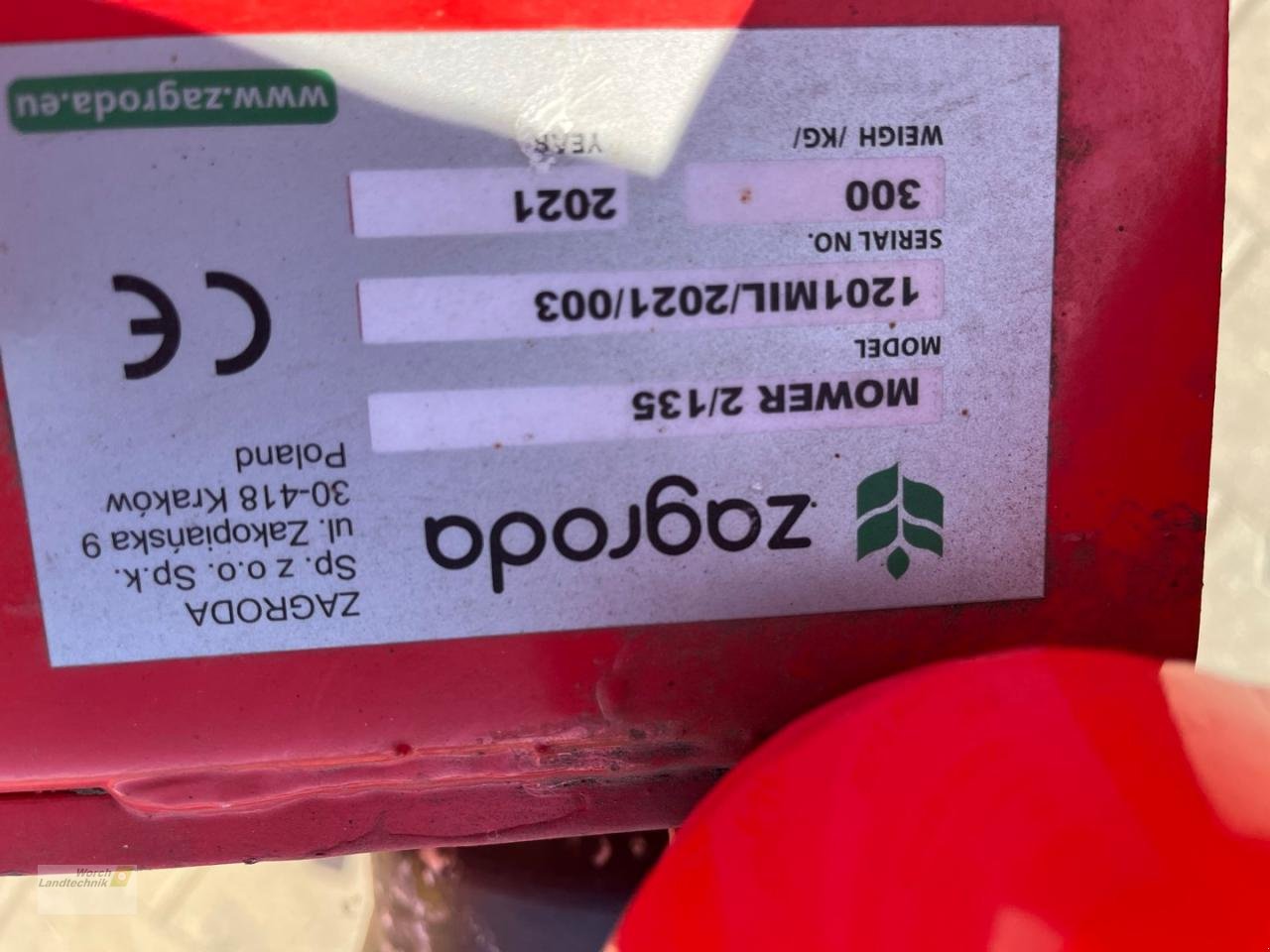 Mähwerk typu ZAGRODA Mower 2/135, Gebrauchtmaschine v Schora (Obrázek 9)