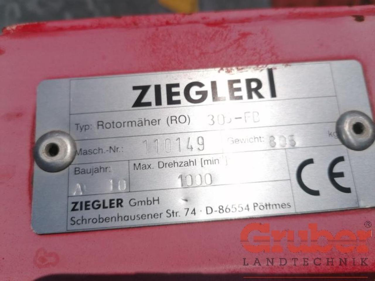Mähwerk типа Ziegler 305-FB, Gebrauchtmaschine в Ampfing (Фотография 5)
