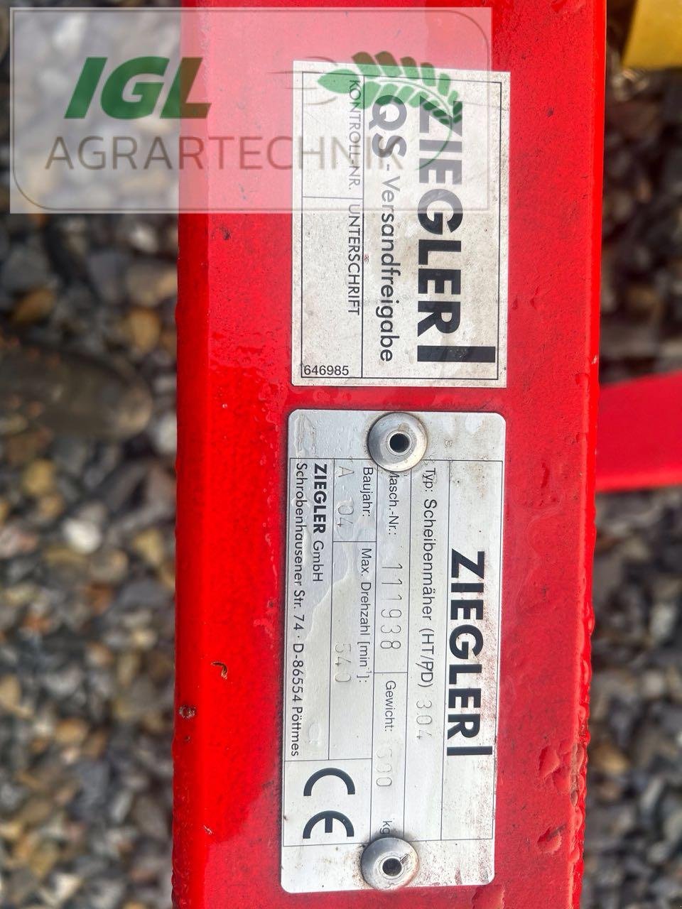 Mähwerk typu Ziegler HT 304, Gebrauchtmaschine v Nabburg (Obrázek 7)