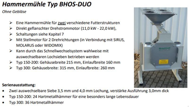 Mahlanlage & Mischanlage des Typs Buschhoff BHOS 150 DUO Hammermühle, Neumaschine in St. Marienkirchen (Bild 9)