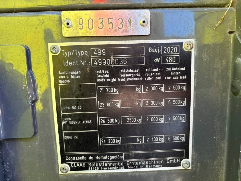 Maisgebiss typu CLAAS Jaguar 960 4WD, Gebrauchtmaschine v Ribe (Obrázek 20)