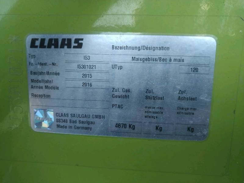 Maisgebiß des Typs CLAAS Orbis 900 3T Maisgebiss, Gebrauchtmaschine in Liebenwalde (Bild 4)
