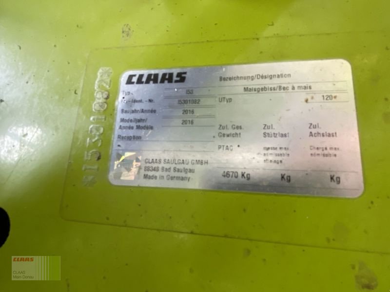Maisgebiss tip CLAAS ORBIS 900, Gebrauchtmaschine in Vohburg (Poză 12)