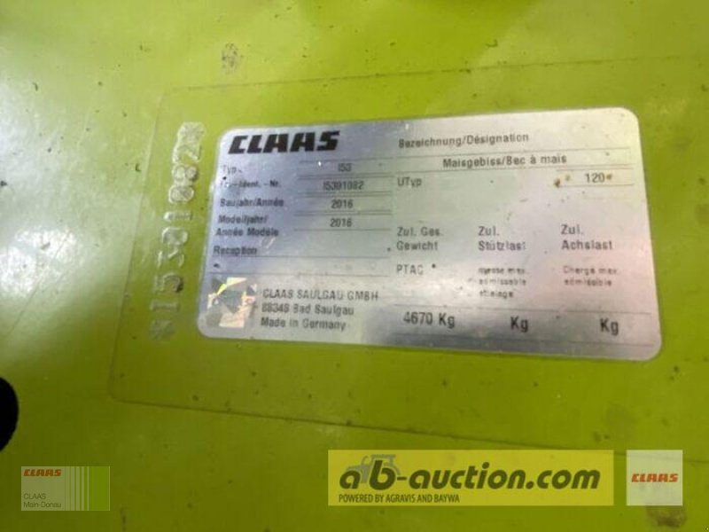 Maisgebiss tipa CLAAS ORBIS 900, Gebrauchtmaschine u Wassertrüdingen (Slika 12)