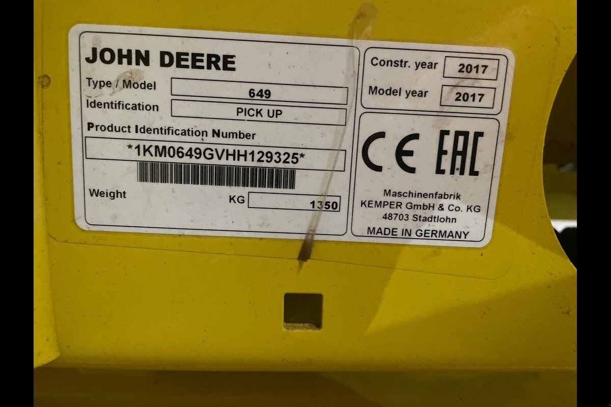 Maisgebiß typu John Deere 649, Gebrauchtmaschine v Viborg (Obrázok 6)