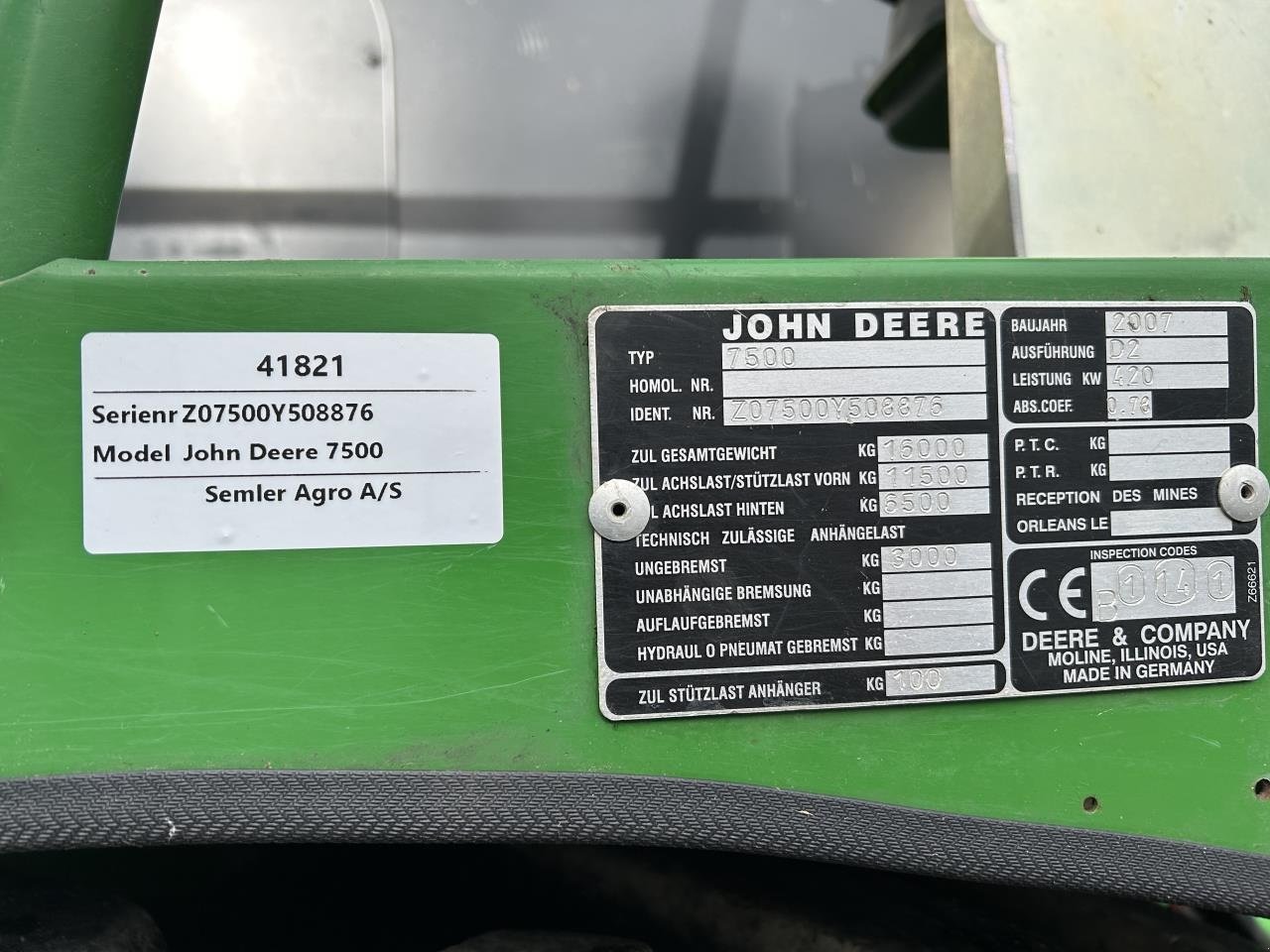 Maisgebiss типа John Deere 7500, Gebrauchtmaschine в Bramming (Фотография 16)