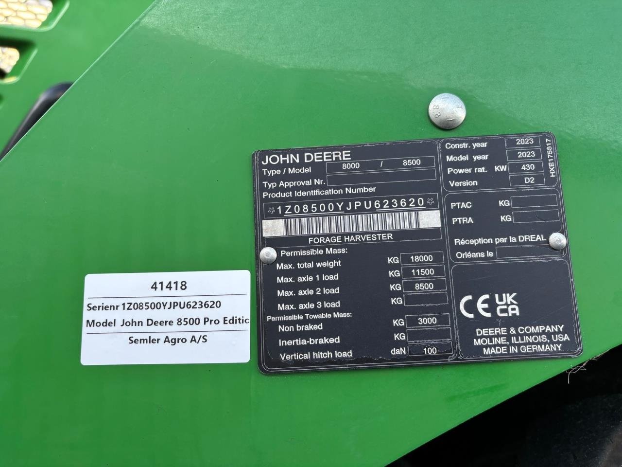 Maisgebiss of the type John Deere 8500 PRO, Gebrauchtmaschine in Bramming (Picture 10)