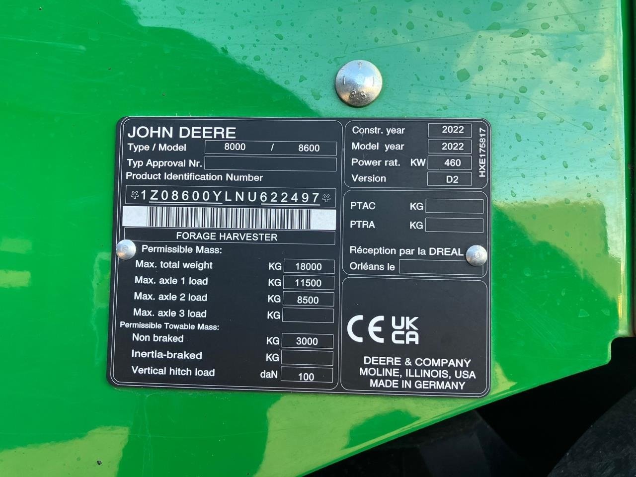 Maisgebiss типа John Deere 8600I, Gebrauchtmaschine в Brønderslev (Фотография 13)