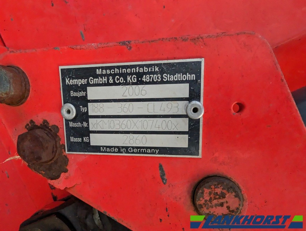 Maisgebiss του τύπου Kemper 360, Gebrauchtmaschine σε Emsbüren (Φωτογραφία 14)