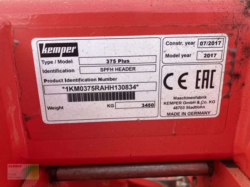 Maisgebiss tip Kemper 375 PLUS, Gebrauchtmaschine in Wassertrüdingen (Poză 26)
