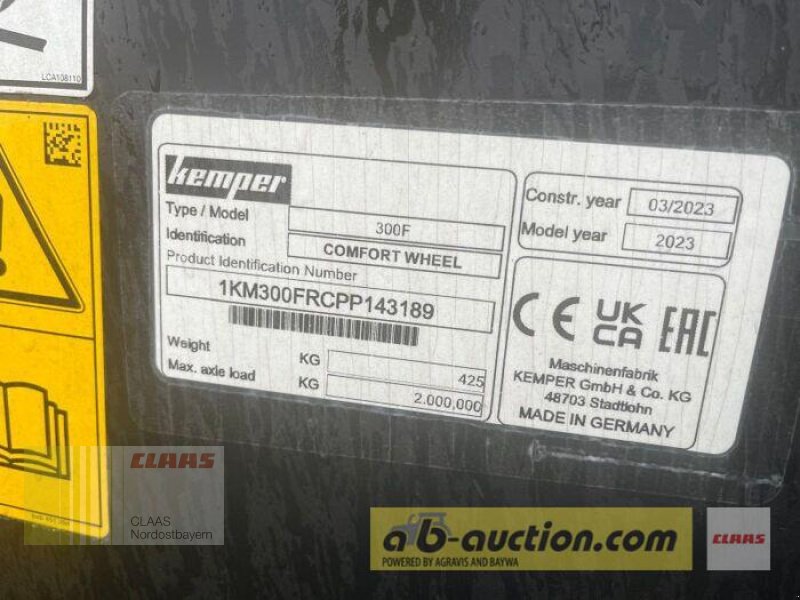 Maisgebiss a típus Kemper 375 PLUS, Gebrauchtmaschine ekkor: Altenstadt a.d. Waldnaab (Kép 3)