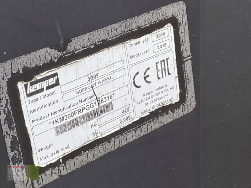 Maisgebiss типа Kemper 390 PLUS MÄHVORSATZ, Gebrauchtmaschine в Vohburg (Фотография 9)