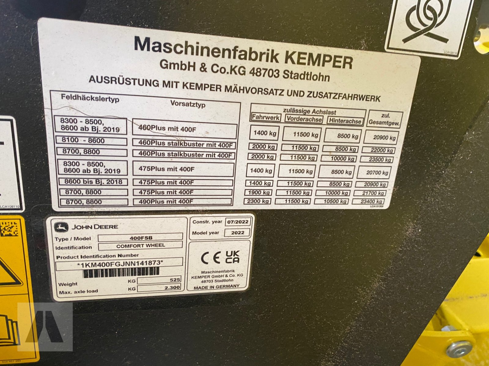 Maisgebiss tipa Kemper 460 Plus Stalkbuster, Gebrauchtmaschine u Langweid am Lech (Slika 10)