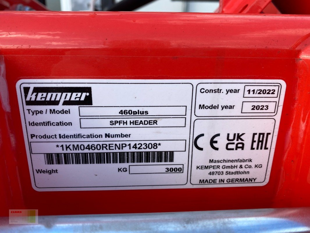 Maisgebiss of the type Kemper 460 plus, Neumaschine in Schenefeld (Picture 2)