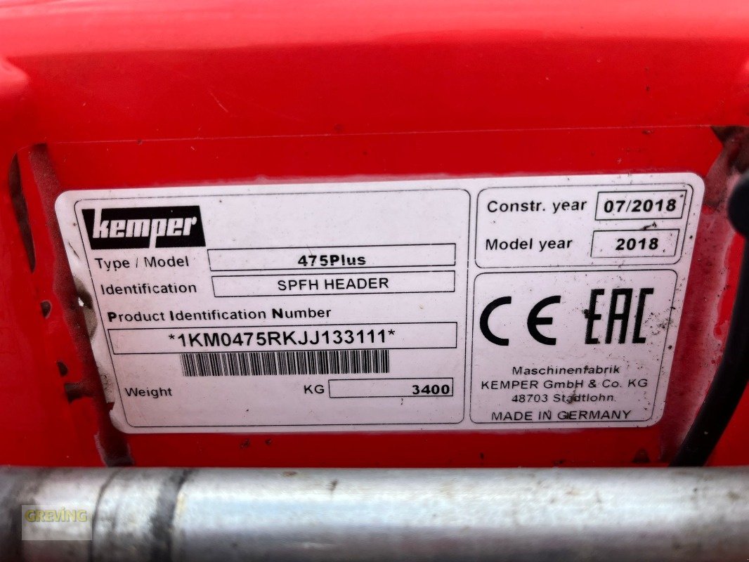 Maisgebiss типа Kemper 475 Plus *passend für Claas Jaguar*, Gebrauchtmaschine в Ahaus (Фотография 11)