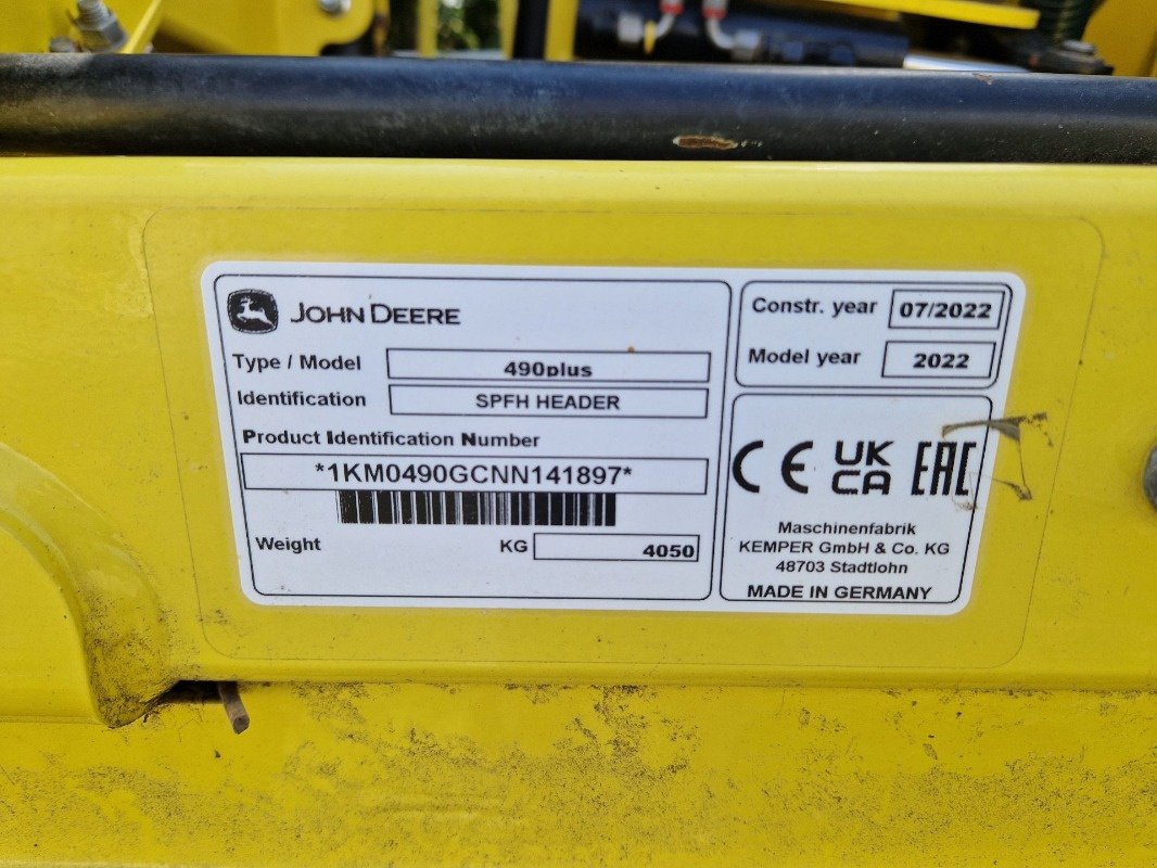 Maisgebiss типа Kemper 490 Plus + 400F, Gebrauchtmaschine в Neubrandenburg (Фотография 7)