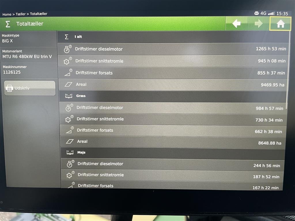 Maisgebiss typu Krone Big X 630 NY MODEL MED NY KABINE LAVT TIMETAL, Gebrauchtmaschine v Ribe (Obrázek 25)