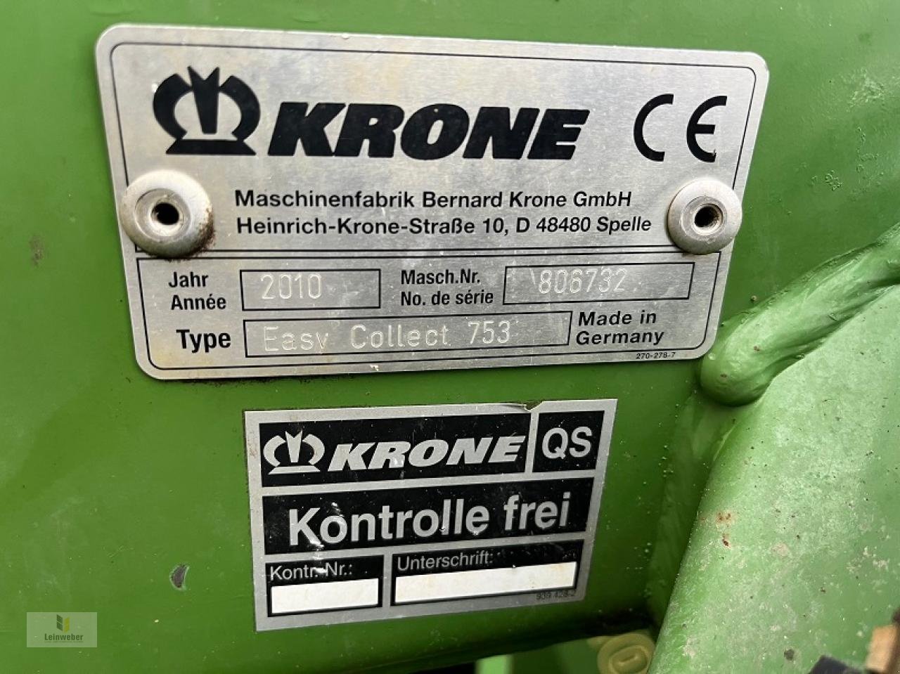 Maisgebiß typu Krone Easy Collect 753, Gebrauchtmaschine w Neuhof - Dorfborn (Zdjęcie 10)