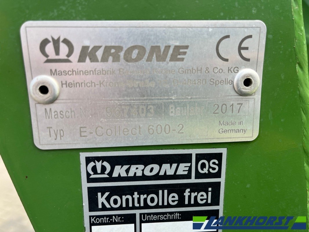 Maisgebiss типа Krone EASYCOLLECT 600-2, Gebrauchtmaschine в Emsbüren (Фотография 12)