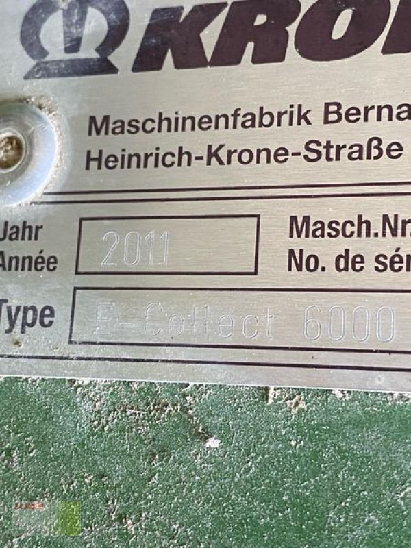 Maisgebiß typu Krone EASYCOLLECT 6000 FP, Gebrauchtmaschine w Vohburg (Zdjęcie 12)