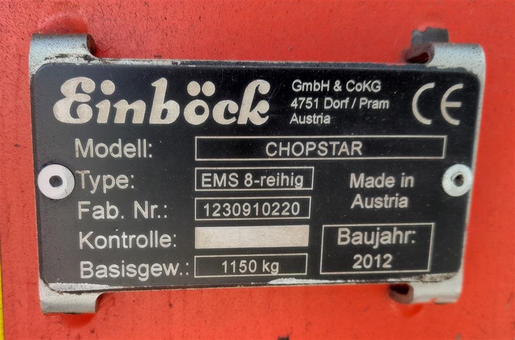 Maishackgerät du type Einböck Chopstar EMS 8, Gebrauchtmaschine en Horsens (Photo 8)