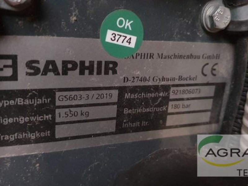 Maishackgerät типа Saphir GS 603, Gebrauchtmaschine в Werl-Oberbergstraße (Фотография 1)