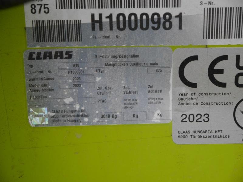 Maispflückvorsatz des Typs CLAAS CORIO 875 FC CONSPEED, Gebrauchtmaschine in Landsberg (Bild 5)