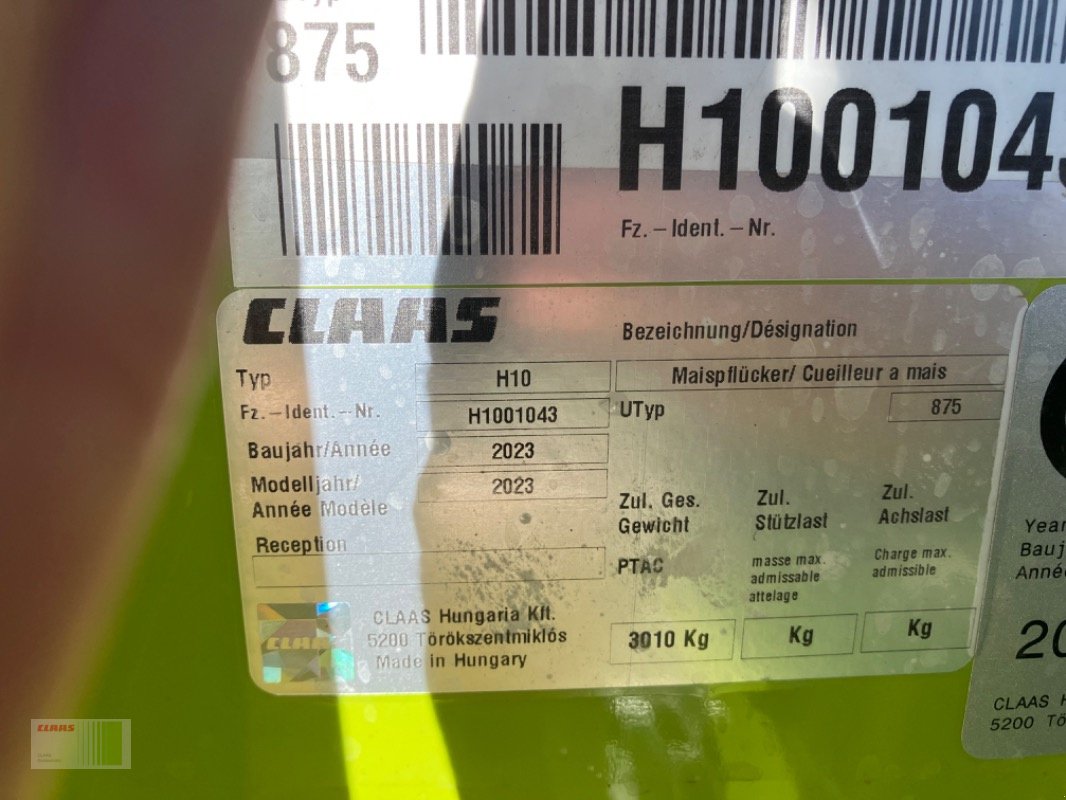 Maispflückvorsatz du type CLAAS CORIO 875 FC CONSPEED, Neumaschine en Bordesholm (Photo 4)