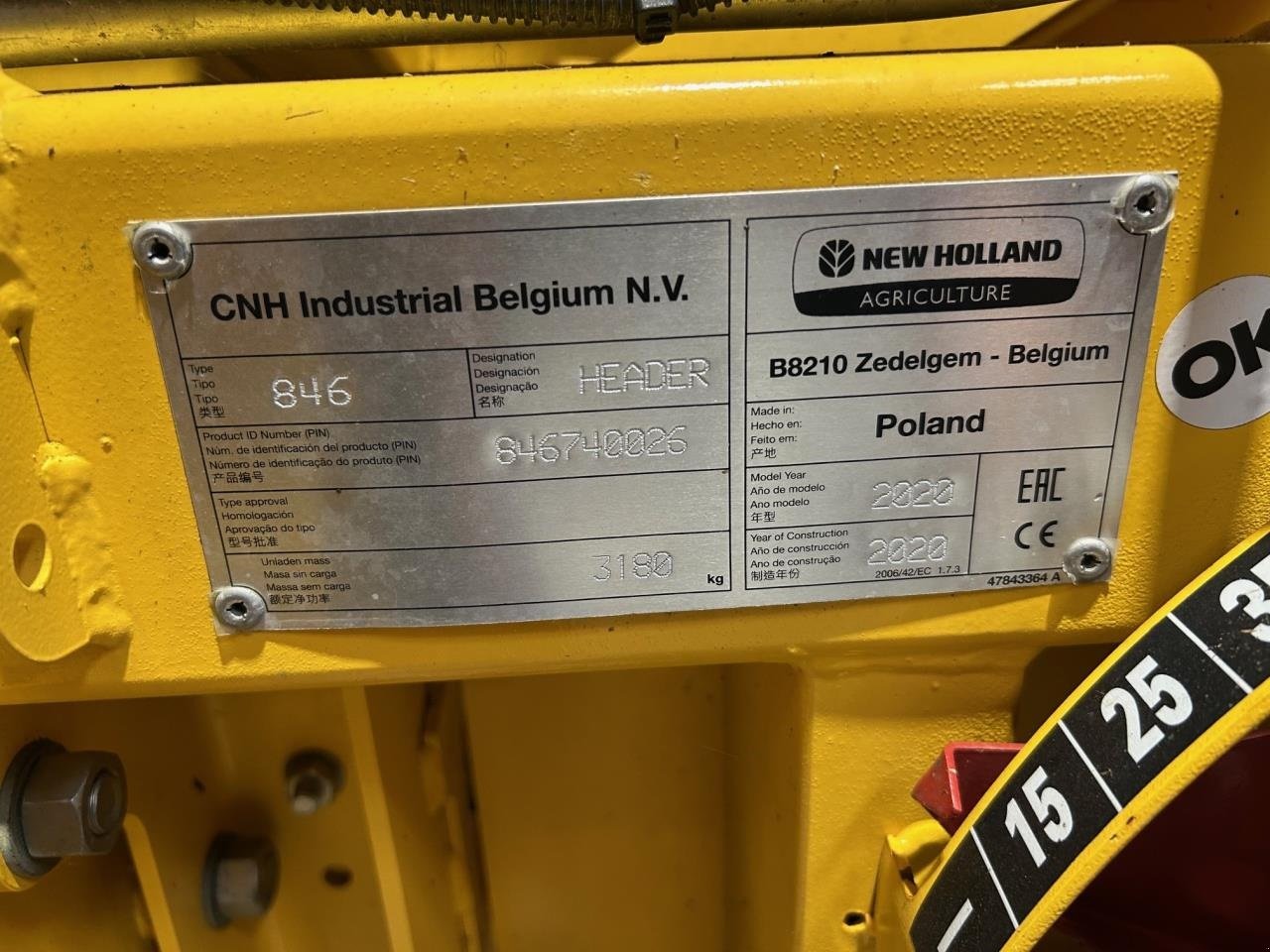 Maispflückvorsatz του τύπου New Holland 8 RK NEW HOLLAND 846, Gebrauchtmaschine σε Randers SV (Φωτογραφία 5)