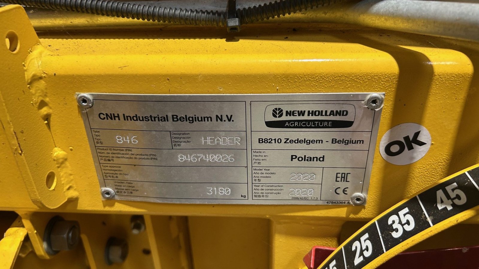 Maispflückvorsatz des Typs New Holland Majsplukkebord 8 RÆKKET PLUKKEBORD MODEL 846, Gebrauchtmaschine in Randers SV (Bild 8)