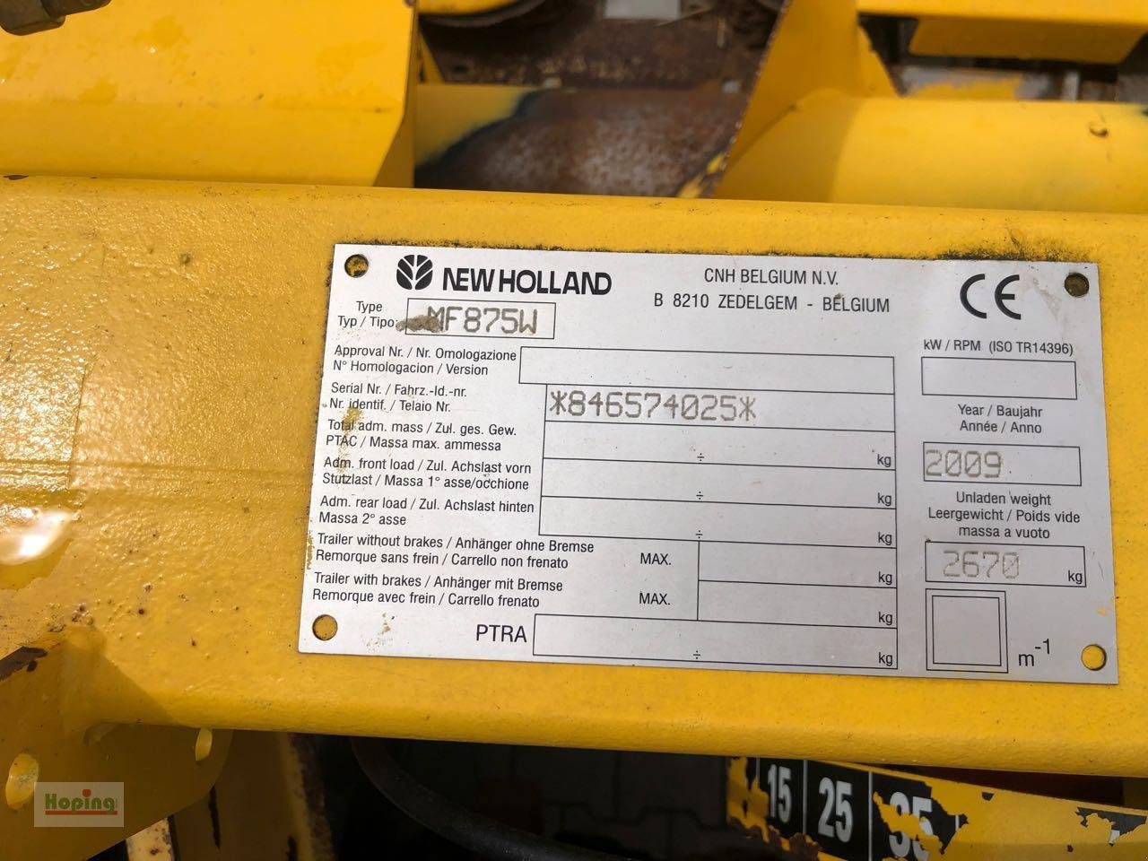 Maispflückvorsatz des Typs New Holland MF875W, Gebrauchtmaschine in Bakum (Bild 9)