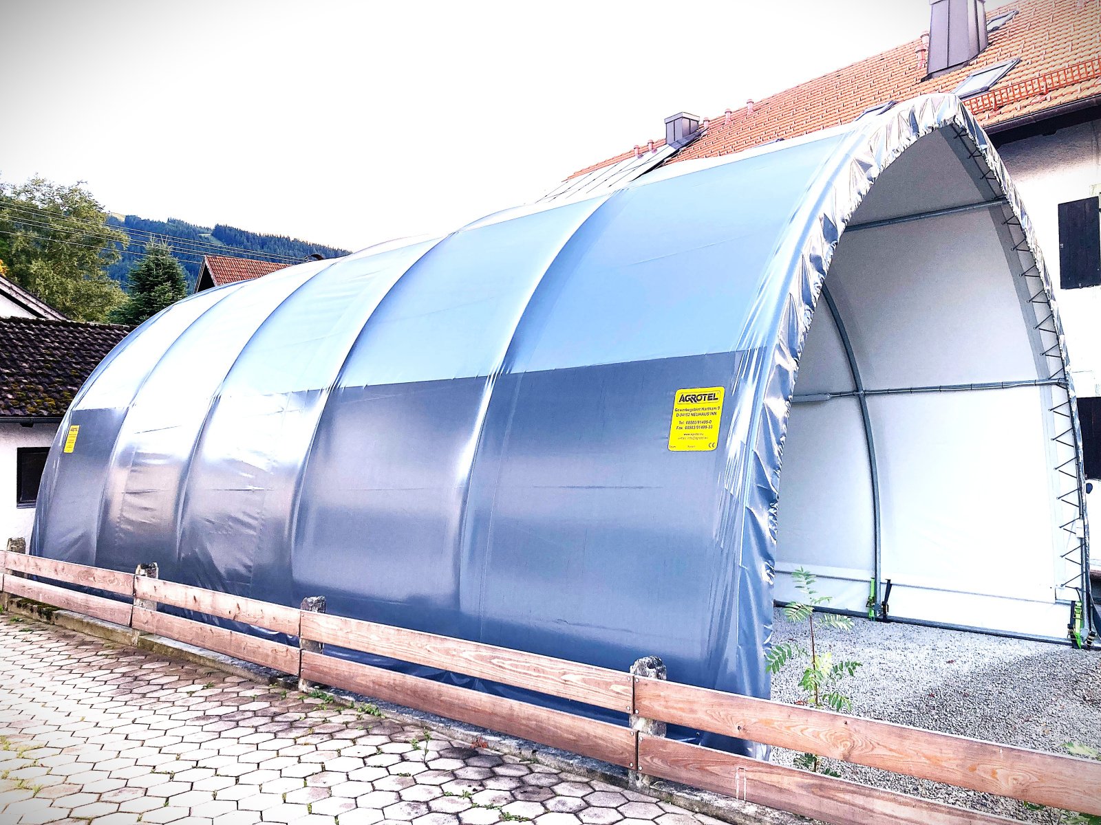 Maschinenhalle des Typs AGROTEL Rundbogenhalle  10,40lg x 6,20 br, Gebrauchtmaschine in Murnau (Bild 6)