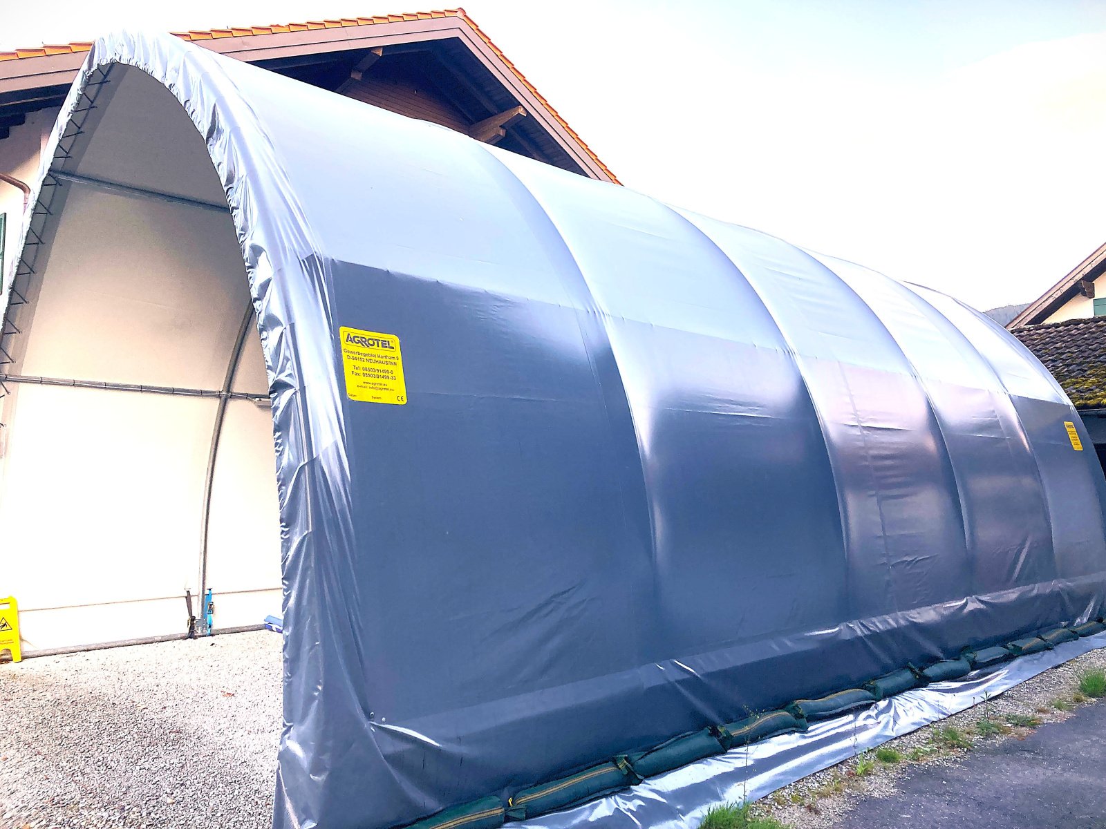 Maschinenhalle des Typs AGROTEL Rundbogenhalle  10,40lg x 6,20 br, Gebrauchtmaschine in Murnau (Bild 7)
