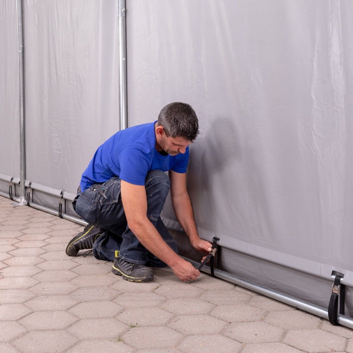 Maschinenhalle typu Toolport Lagerzelt 3x6-8x16 Zelthalle Industriezelt Zeltgarage Unterstand Hallen, Neumaschine v Norderstedt (Obrázek 7)