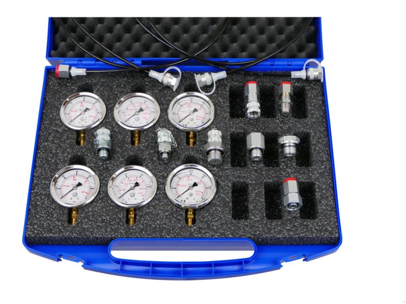 Messtechnik des Typs FAIE Manometer Box mit 6 Manometer und Zubehör, neu in Regau (Bild 1)
