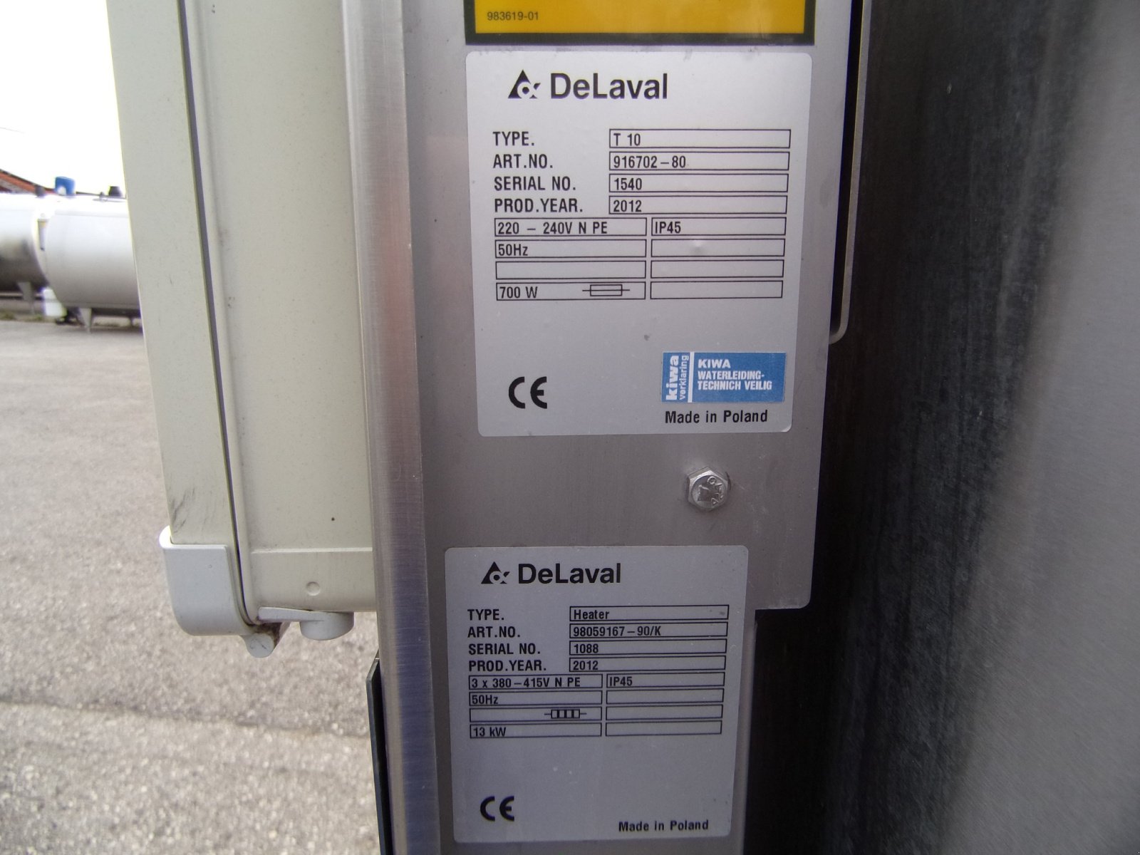 Milchkühltank des Typs De Laval DXCR 3000, Gebrauchtmaschine in Übersee (Bild 3)