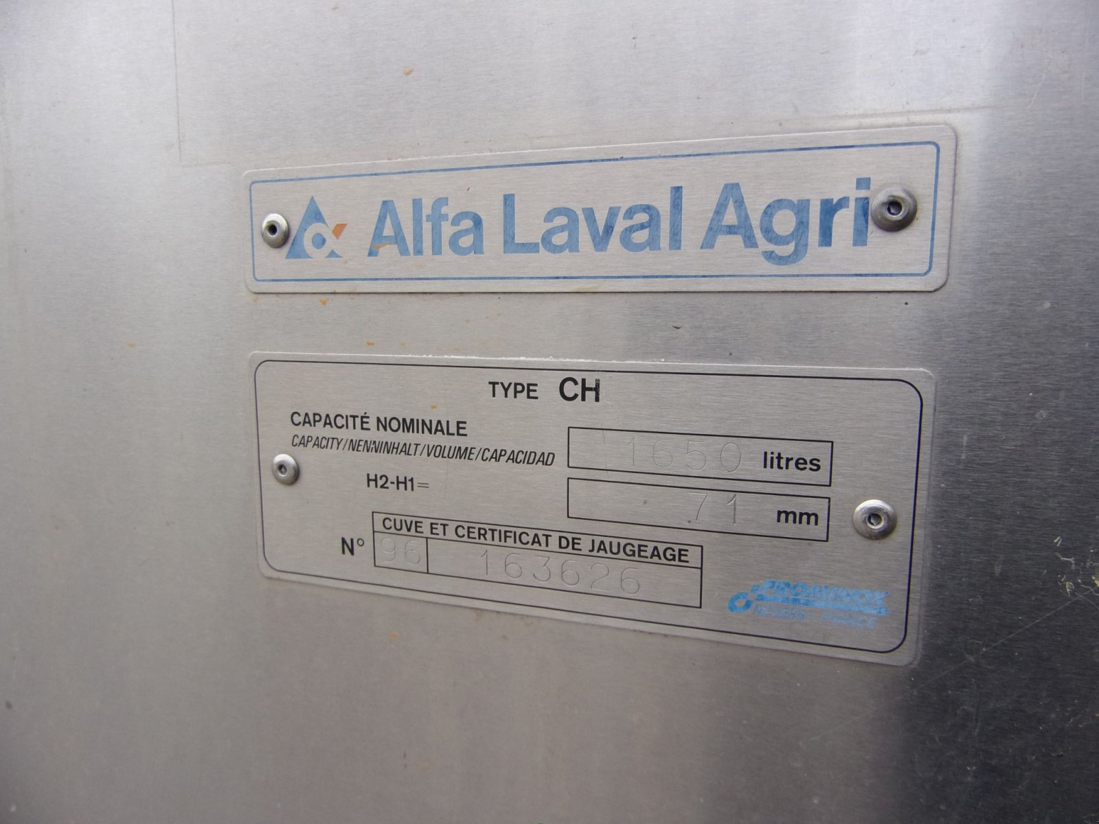 Milchkühltank vrste DeLaval CH 1650, Gebrauchtmaschine v Übersee (Slika 5)