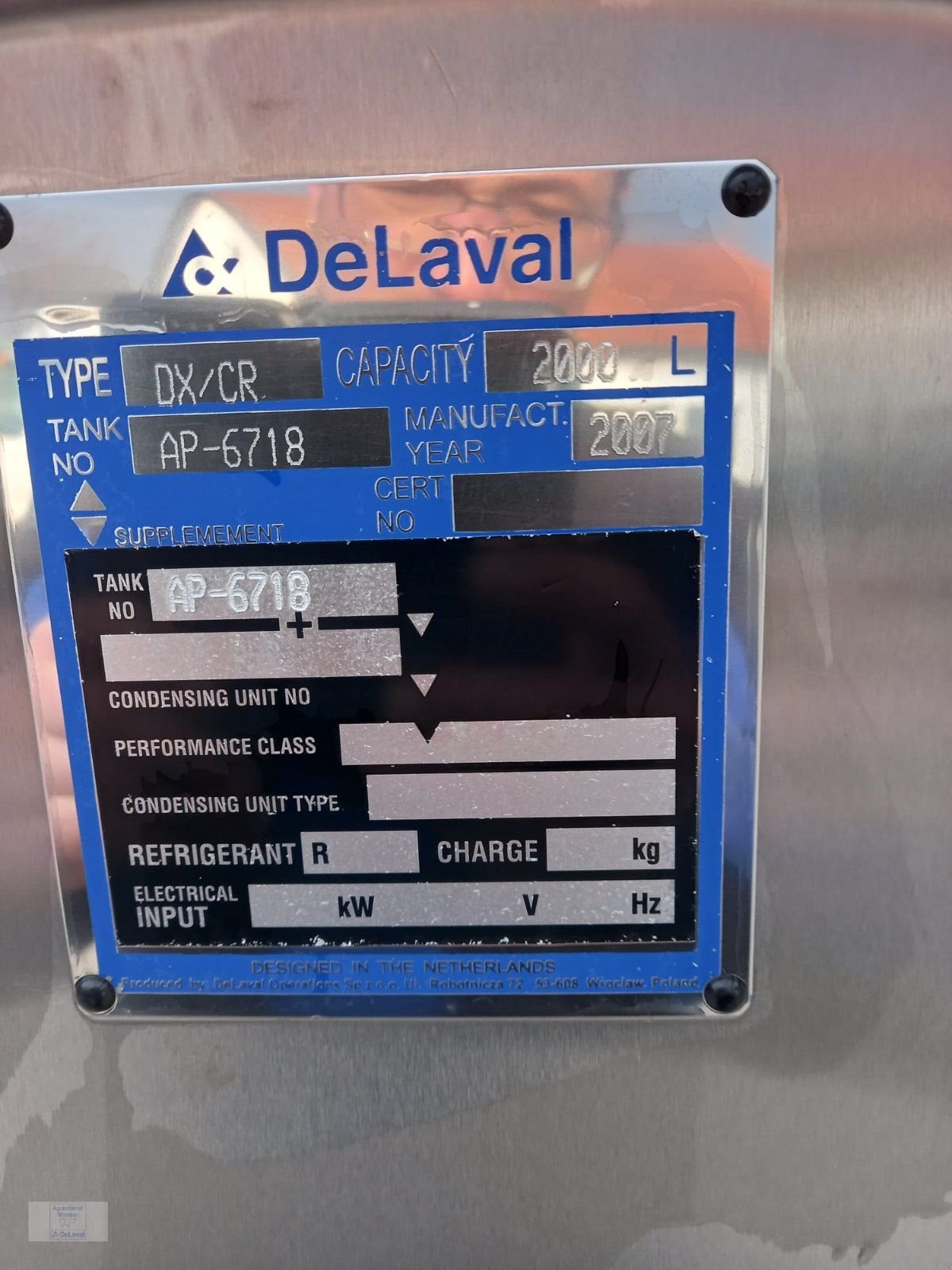 Milchkühltank a típus DeLaval DXCR, Gebrauchtmaschine ekkor: Hutthurm (Kép 6)